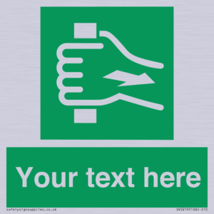 Custom Pull Bar Sign